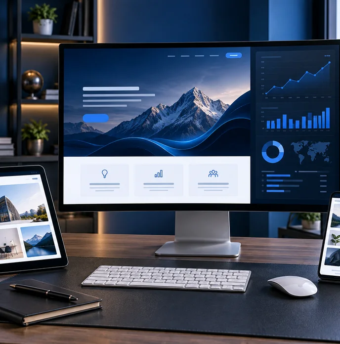 Website development illustration