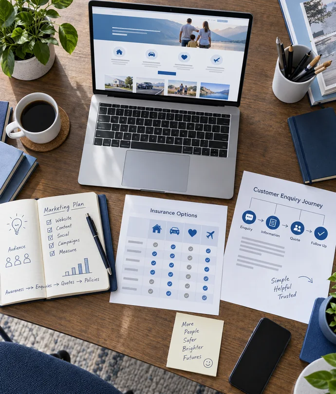 Insurance Marketing digital campaign planning
