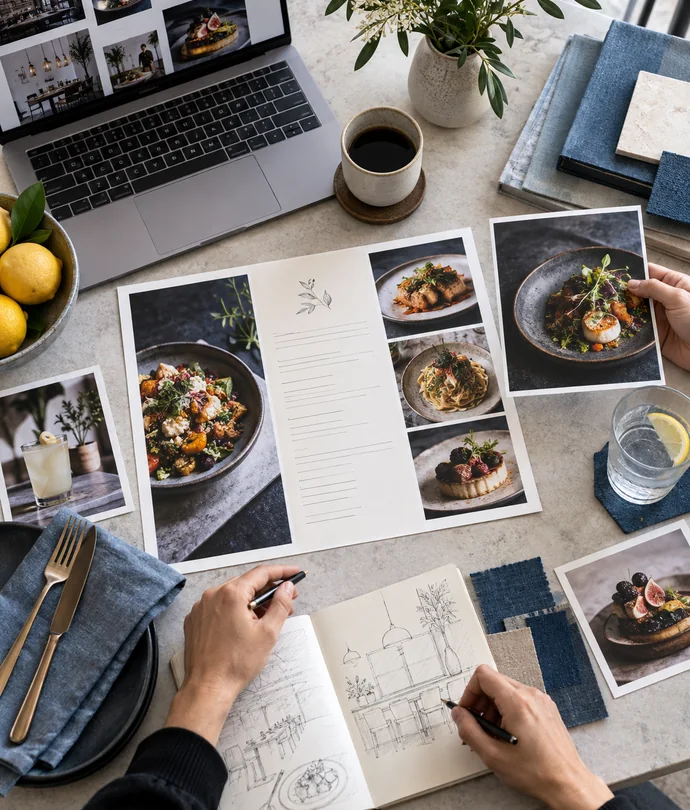Restaurant Food Marketing digital campaign planning